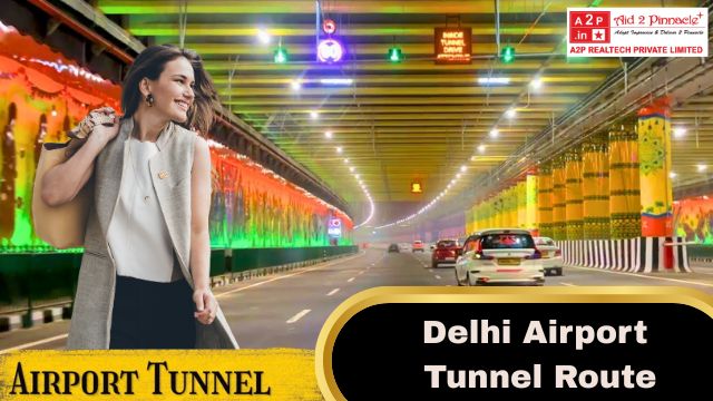 Dwarka Expressway to Delhi airport tunnel route distance time