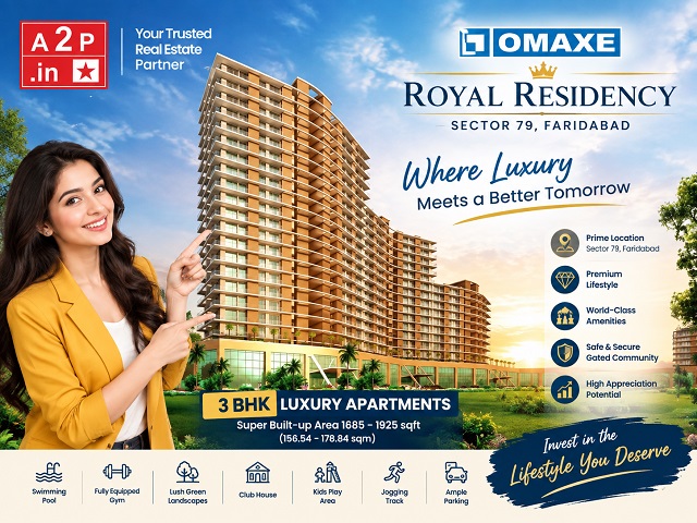 Omaxe Royal Residency Sector 79 Faridabad Ready to Move 3 BHK Flat